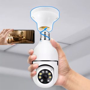 Bežična sigurnosna kamera u obliku sijalice sa pogledom od 360° i noćnim vidom | BULBCAM