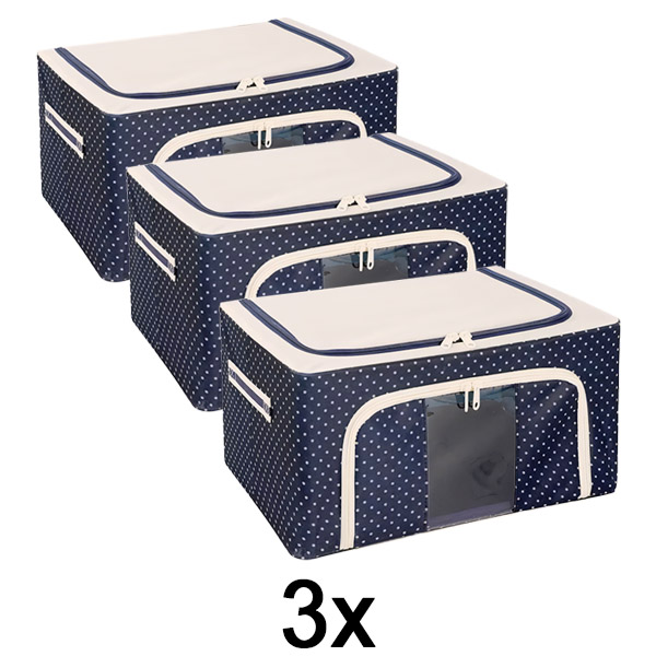 3x Kutija za odlaganje za garderober | STACKBOX